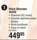 Stellar 400W Stick Blender