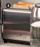 Stellar 925W 2 Slice Stainless Steel Toaster