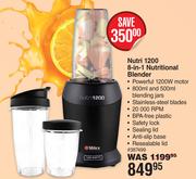 Milex Nutri 1200 8 In 1 Nutritional Blender