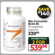 Bio-Curcumin BCM-95 30 Vegetable Capsules-For 2