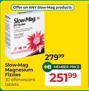 Slow Mag Magnesium Fizzies 30 Effervescent Tablets