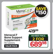 Menacal.7 Bone Support Supplement 90 Tablets-For 2