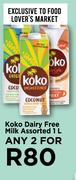 Koko Dairy Free Milk Assorted-For Any 2 x 1Ltr