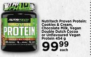 Nutritech Proven Protein: Cookies & Cream, Chocolate Milk-454g Each