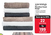 Glodina Marathon Towel Range-Each