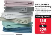 Primaries Duvets And Sheeting-Each