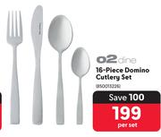 O2dine 16-Piece Domino Cutlery Set-Per Set
