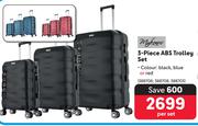 Mykonos 3-Piece ABS Trolley Set-Per Set