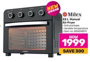 Milex 22Ltr Manual Air Fryer