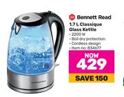 Bennett Read 1.7Ltr Classique Glass Kettle