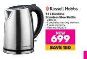 Russell Hobbs 1.7Ltr Cordless Steel Kettle