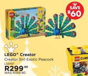 Lego Creator 3 In 1 Exotic Peacock LG31157