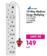 Selectrix 10 Way Medium Surge Multiplug