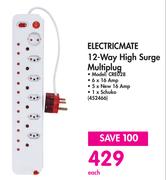 Electricmate 12 Way High Surge Multiplug CRE028-Each