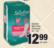 Stayfree Maxi Pads (Selected)-8's/10's Per Pack