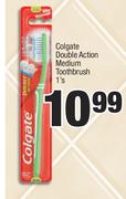 Colgate Double Action Medium Toothbrush-Each