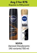 Nivea Aerosol Deodorants (All variants)-For Any 2 x 150ml