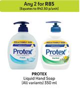 Protex Liquid Hand Soap (All Variants)-For Any 2 x 350ml