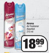 Airoma Air Freshener Assorted-210ml Each