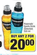 Powerade Sports Drink(Selected)-For 2 x 500ml