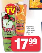 Liqui-Fruit 100% Fuit Juice Blend (Selected) 1Ltr Each