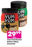 Yum Yum Peanut Butter Assorted-400g Each
