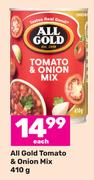 All Gold Tomato & Onion Mix-410g 