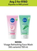Nivea Visage Refreshing Face Wash (All Variants)-For Any 2 x 150ml