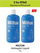 Milton Antiseptic Liquid-For 2 x 1Ltr