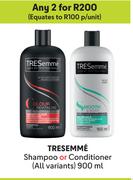 Tresemme Shampoo Or Conditioner (All Variants)-For Any 2 x 900ml
