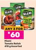 Miami Tomato Relish Assorted-For Any 3 x 410g