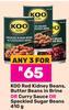 Koo Red Kidney Beans, Butter Beans In Brine Or Curry Sauce Or Speckled Sugar Beans-For Any 3 x 410g