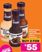 Steers Salad Dressing Or Steers Sauces 375ml Assorted-For 2