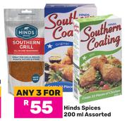 Hinds Spices Assorted-For Any 3 x 200ml