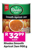 Rhodes Smooth Apricot Jam-900g Each