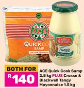 Ace Quick Cook Samp 2.5Kg Plus Crosse & Blackwell Tangy Mayonnaise 1.5Kg-For Both