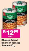 Rhodes Baked Beans In Tomato Sauce-410g Each