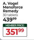 A.Vogel Menoforce Remedy 30 Tablets