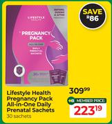 Lifestyle Health Pregnancy Pack All In One Daily Prenatal Sachets 30 Sachets