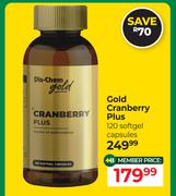 Dis Chem Gold Cranberry Plus 120 Softgel Capsules