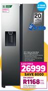 Samsung 617 L Side By Side Black Mirror Fridge RS64R53