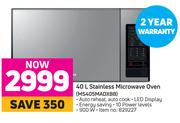 Samsung 40 L Stainless Microwave Oven MS405MADXBB