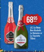 J.C.Le.Roux Non Alcoholic Le Domaine Or La Fleurette-750ml Each