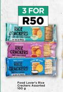Food Lover's Rice Crackers Assorted-For 3 x 100g