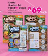 Kraftz Scratch Art Fossil Or Ocean-Each