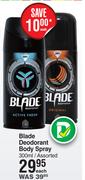 Blade Deodorant Body Spray Assorted-300ml Each