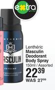 Lentheric Masculin Deodorant Body Spray Assorted-150ml