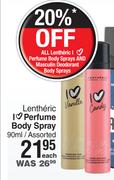 Lentheric I Love Perfume Body Spray Assorted-90ml Each
