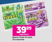 Beacon Fizzer Fun Pack Assorted-24's Per Pack