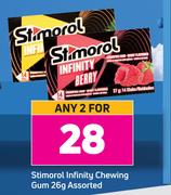 Stimorol Infinity Chewing Gum Assorted-For Any 2 x 26g